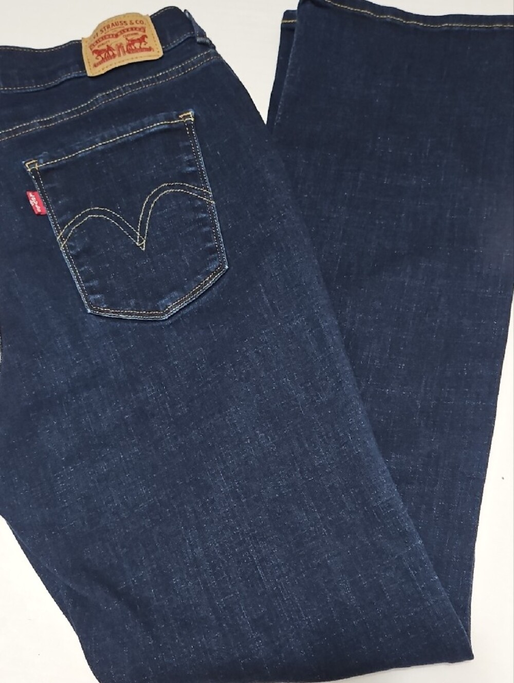 Levi's Women's Dark Blue Stretch Classic Bootcut Jeans Size 12M 31X32